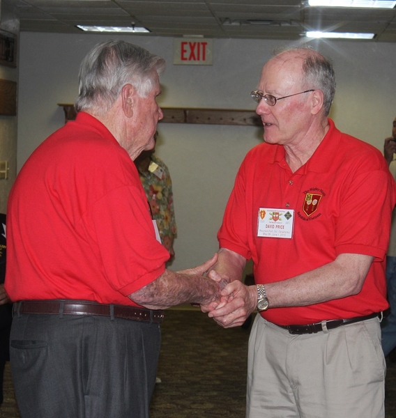 The Waldman Collection - Presenting Gifts
Host Jerry Orr presents a "challenge coin" to Dave Price.

