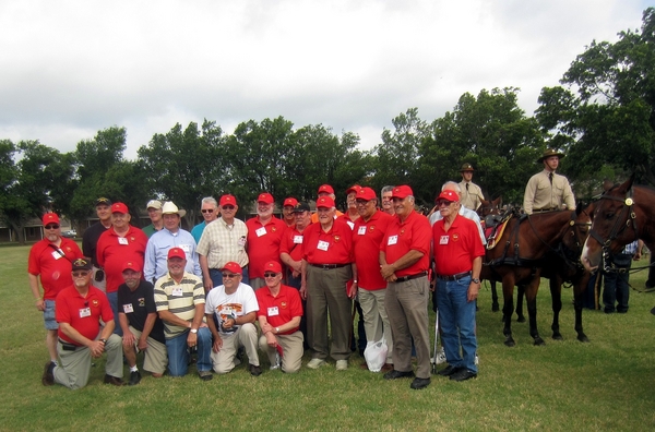 Reunion Photos - Wayne Crochet
That ol' gang of mine...our redleg vets pose for a photo just after the retirement ceremony.  We probably thought the ceremony was for us.
