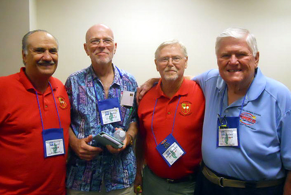 The "Red" Army
FO, Pilot, and AO Mike Kurtgis, John "Moon" Mullins, TOC,  FO Lt Dennis Munden, and Maj Jerry Orr, TOC.
