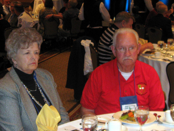 Quiet Moment
Ernie Kingcade with wife LaWanna at the banquet table.
