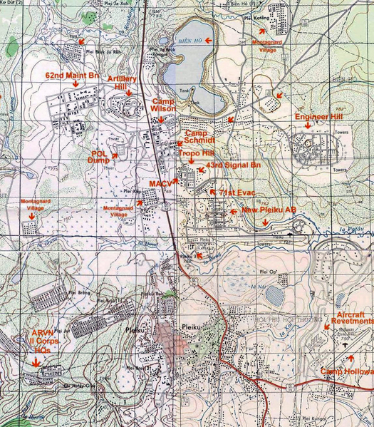 Then & Now: the search for Base Camp
Next, I found this older map online showing the location of Engineer Hill.
That was pretty much where I expected it to be.
{See also: War Stories - Base Camp}
