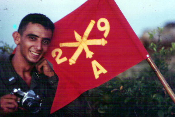 Esprit de Corps
Time out for a little esprit de corps....taking your picture with the battery guidon.
