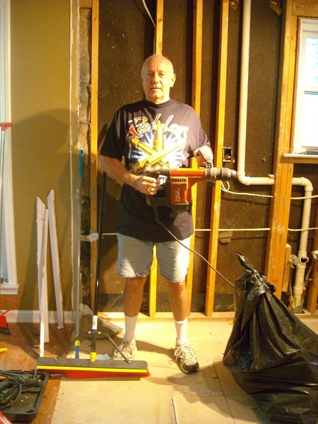 Yeah....40 years later, Don stands about as tall, traded the weapon for a tool, and works on remodeling his kitchen instead of remodeling Dinks.
