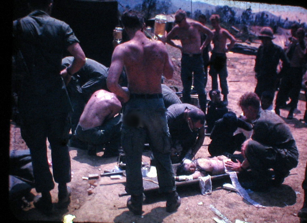 Aftermath
VC wounded in the attack attended to.
