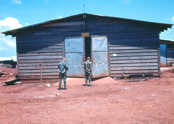 Plei Me
Two Special Forces members at the compound.
