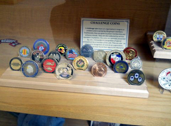 Challenge Coins
Display of the challenge coins.
