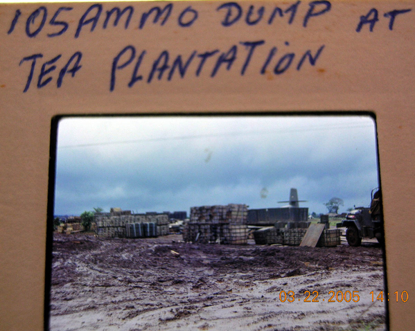 Ammo Dump - Tea Plantation
Unsecured and unprotected ammo supply at the Tea Plantation forward area.
