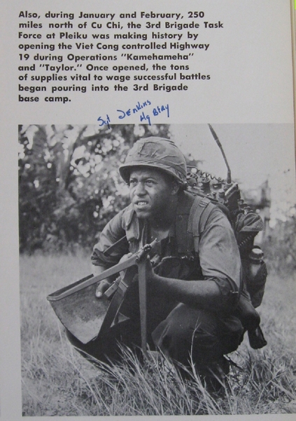 25th Div Yearbook - Oct 1, 1941 to Oct 1, 1966
Mike notes that this is Sgt James L. Jenkins of Hq Battery.

