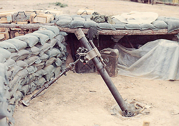April, 1969: Four Deuce mortar
April, 1969.  4.2 (four-deuce) mortar.  Packs the same punch as a 105mm round.
