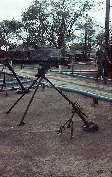 Weapons on display
April, 1969.  4th Inf Div HQ at Oasis.  Captured enemy weapons.
