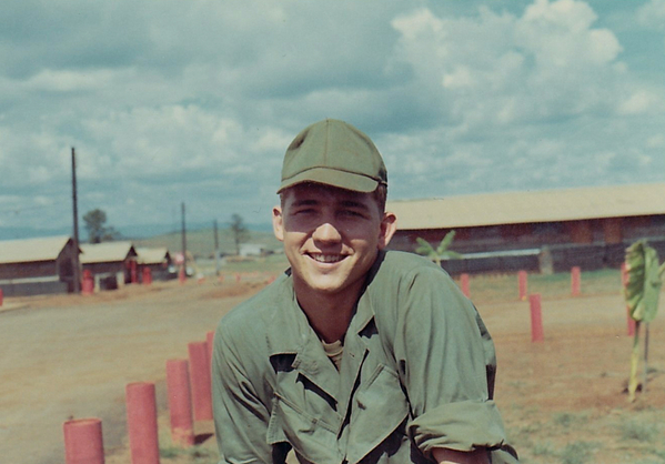 April, 1969
Photo taken at 2/9th Headquarters Service Battery at Camp Enari.  Cleaning up and heading to the Forward HQ at LZ Oasis.
