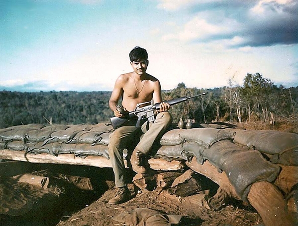 At The Ready
Date: 2Feb68 Location: LZ Ranger
Holding my M16 and my M26 frag grenade
