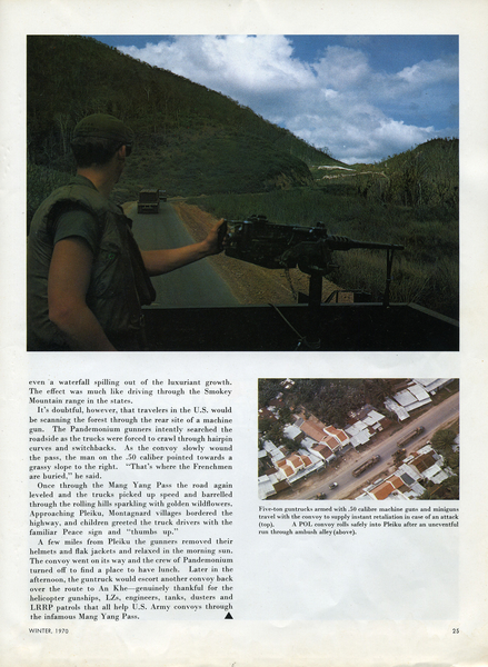 Mang Yang Pass - Part III
Interesting details on this infamous Pass going back to the French defeat at Dien Bien Phu.  Also: see "War Story- On The Line" about a skirmish at the Pass. 
