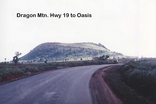 Highway 19
Highway 19 passing Dragon Mountain on the way to LZ Oasis.
