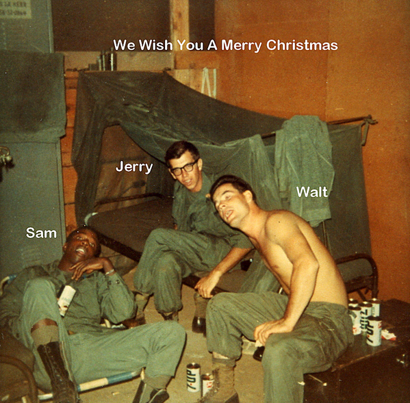 Party Time
Wishing you a Merry 1969 Christmas: Sam Bailey, Jerry Genson, and Walt

