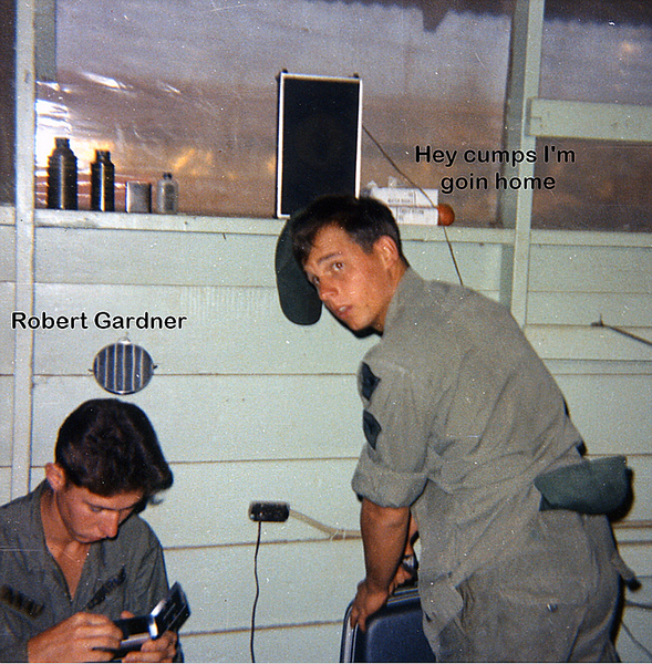 Ready to Go
PFC Robert Gardner & Sp4 Dennis Couch  packing up
