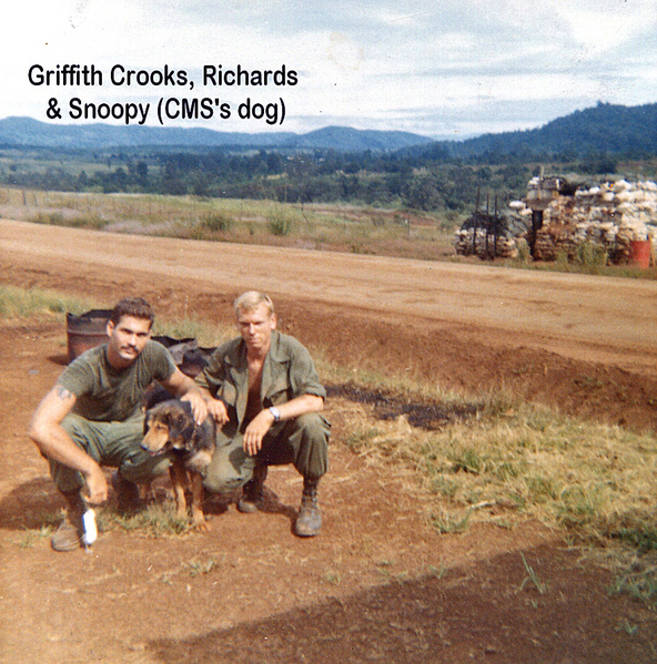 Friends
Griffith Crooks, Richards, and Snoopy (CMS's dog).
