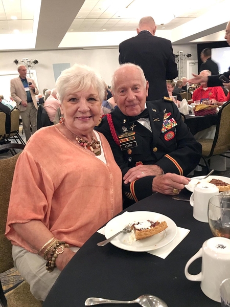 Reunion Regulars
Legendary FO Don Keith in his dress blue uniform at the banquet with wife Barb.
