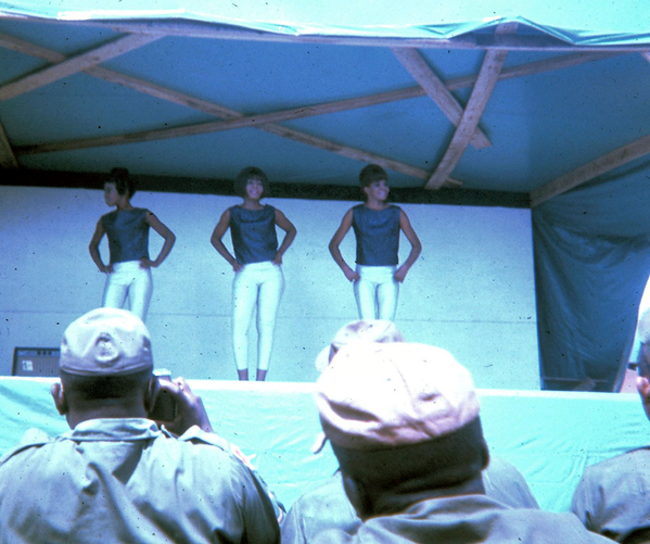 Pleiku series
The Dixie Cups perform onstage.
