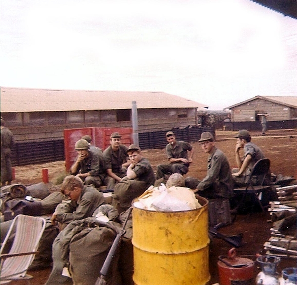 Waiting on a ride
Off to other units as the 2/9th Arty curtain comes down on its deployment to Vietnam.
