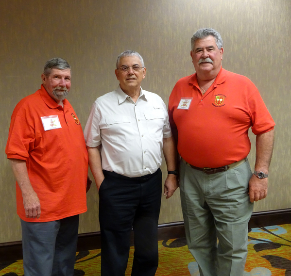 Arrival
Joe Henderson, Bill Henson, Past President of the 35th Regt Assn, and Jim Connolly.
