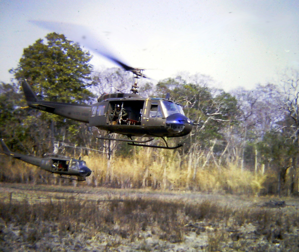 We'll never forget
Main mode of transportation from start to finish:  the Huey.
