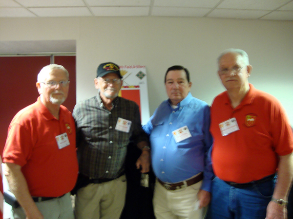Reunion Photos - Lee Dixon
Here's a real Vietnam throwback: fuzzy photos.  Or maybe too many hot toddies.  Anyways...from left - Dennis Munden, Raymond Hobbs, Les Cotten, and Ernie Kingcade.
