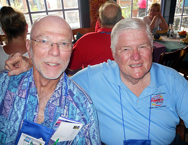 35th Reunion - 2011
John "Moon" Mullins and Jerry Orr.  Nothing compares to finding your war buddies from 40 years ago.
