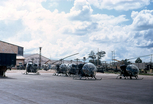 Bubble Park
These Bell helicopters were mostly used for commanders to visit their units in the "safer" areas.  These birds were no match for any hostile ground fire.
