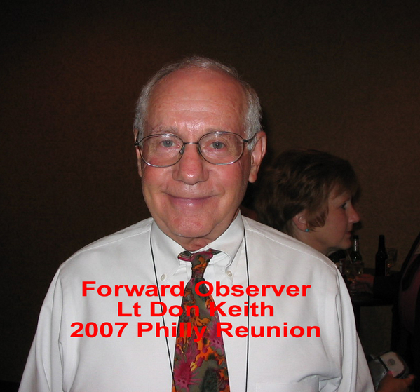 Don Keith attends the 2007 Philly reunion of the 35th Infantry Regiment.
