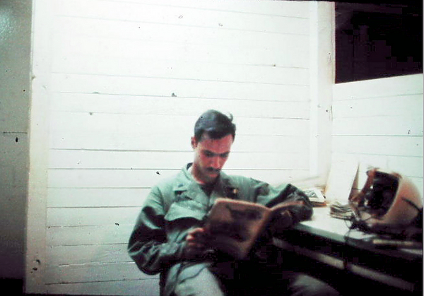 Standing by
Ready room at 3rd Brigade Infantry TOC waiting for a unit to make “contact” with NVA.   Firefights were known as "contacts" throughout the Vietnam war zone.

