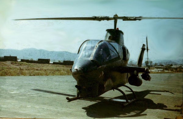 Aircraft at An Khe runway
The Cobra attack helo
