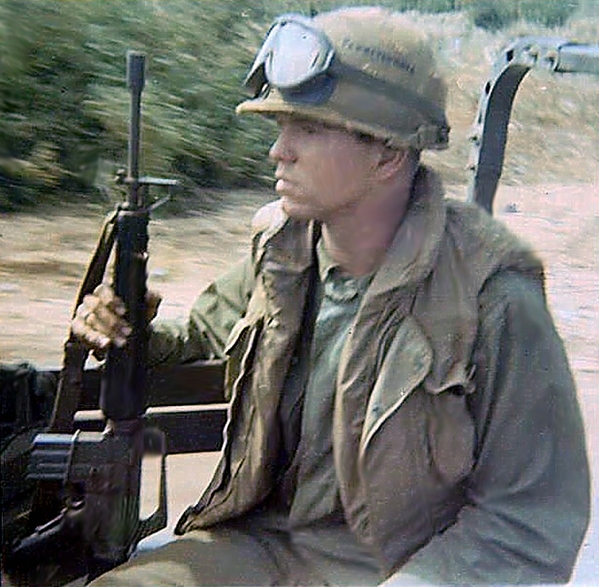 Welcome to Nam
Sgt Don Hardy, "B" Battery.  I'm riding in a convoy.

